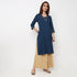 V-Neck With Gusset & Couching Long Kurta