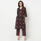Order Now Women Floral V Neck Straight Fit Ethnic Wear Kurta by Style Union