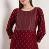 Printed Yoke With Lace Detailing Kurta