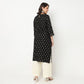 Printed Yoke With Lace Detail Kurta