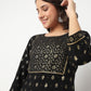 Printed Yoke With Lace Detail Kurta