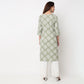 V-Neck Printed Kurta