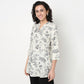 Order Now Women Printed Band Neck Straight Fit Ethnic Wear Short Kurti by Style Union