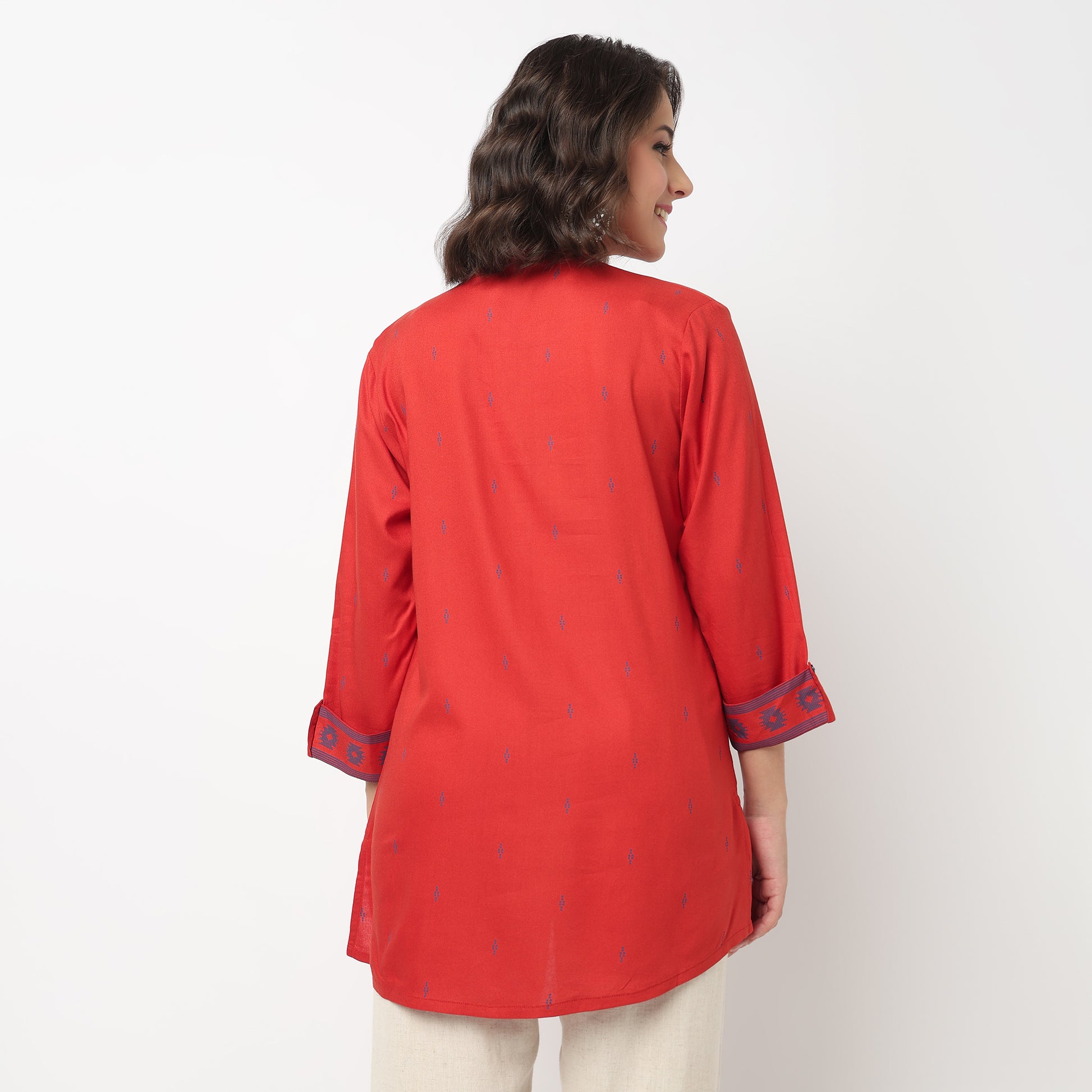 Half Placket Short Kurta