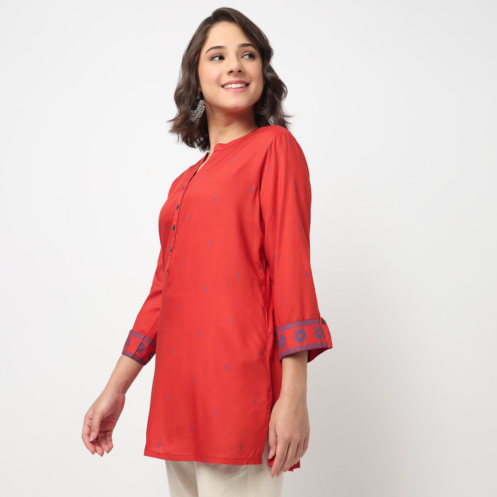 Half Placket Short Kurta