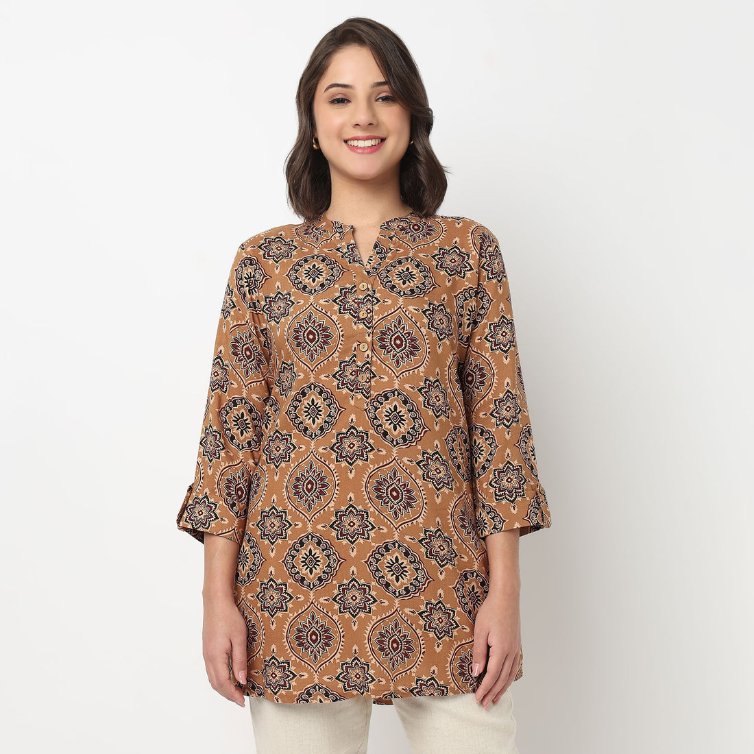 Half Placket Short Kurta