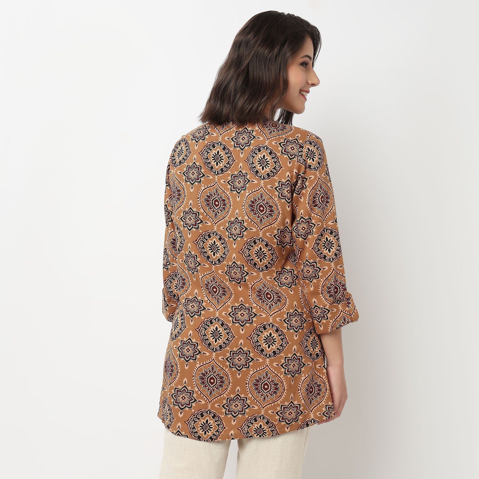 Half Placket Short Kurta
