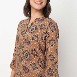 Half Placket Short Kurta