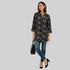 Printed Half Placket Short Kurta