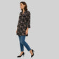 Printed Half Placket Short Kurta