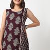 Boat Neck Sleeveless Kurta