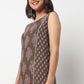 Boat Neck Sleeveless Kurta