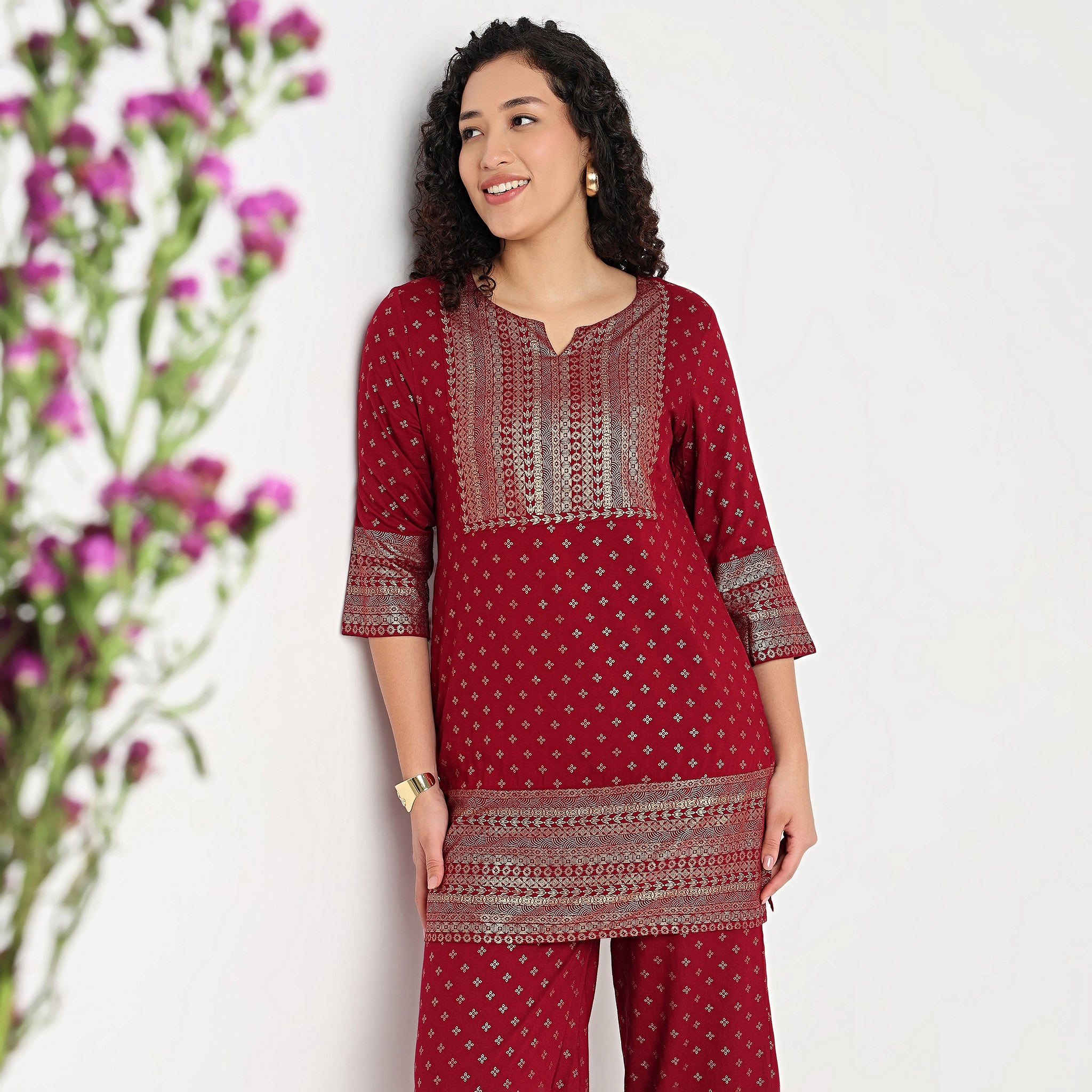 Printed Above Knee Kurta