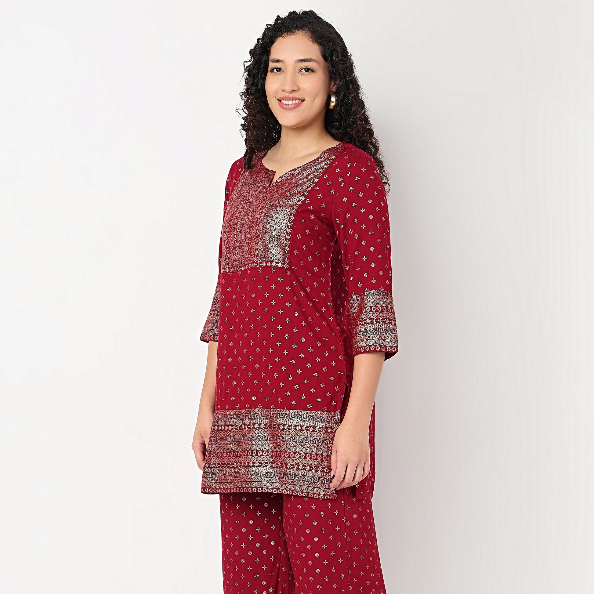 Printed Above Knee Kurta