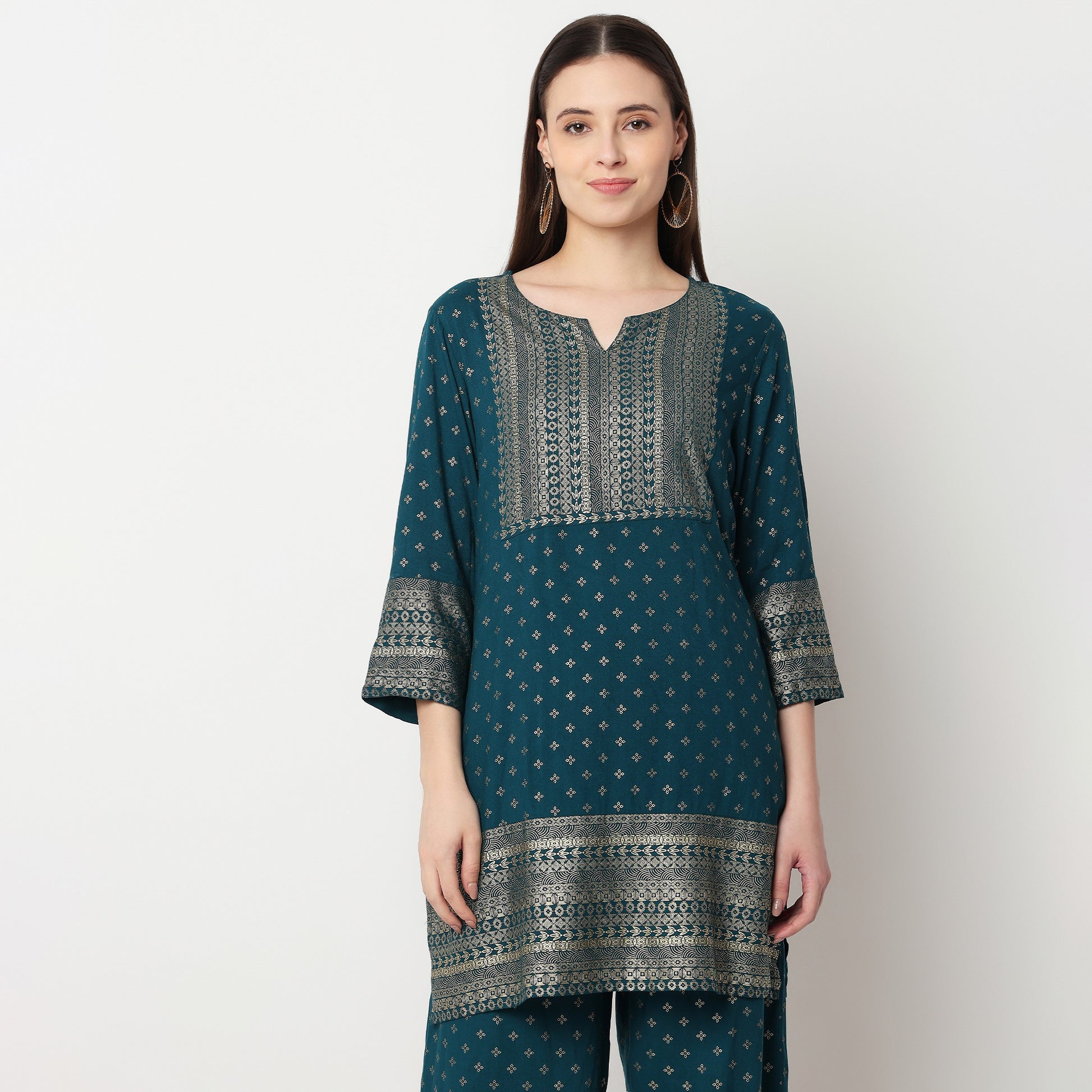 Printed Above Knee Kurta