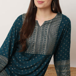 Printed Above Knee Kurta
