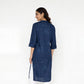 Cotton Printed V-Neck Long Kurta