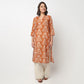 V-Neck Printed Long Kurta