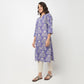 V-Neck Printed Long Kurta