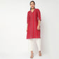 V Neck With Gusset Long Kurta