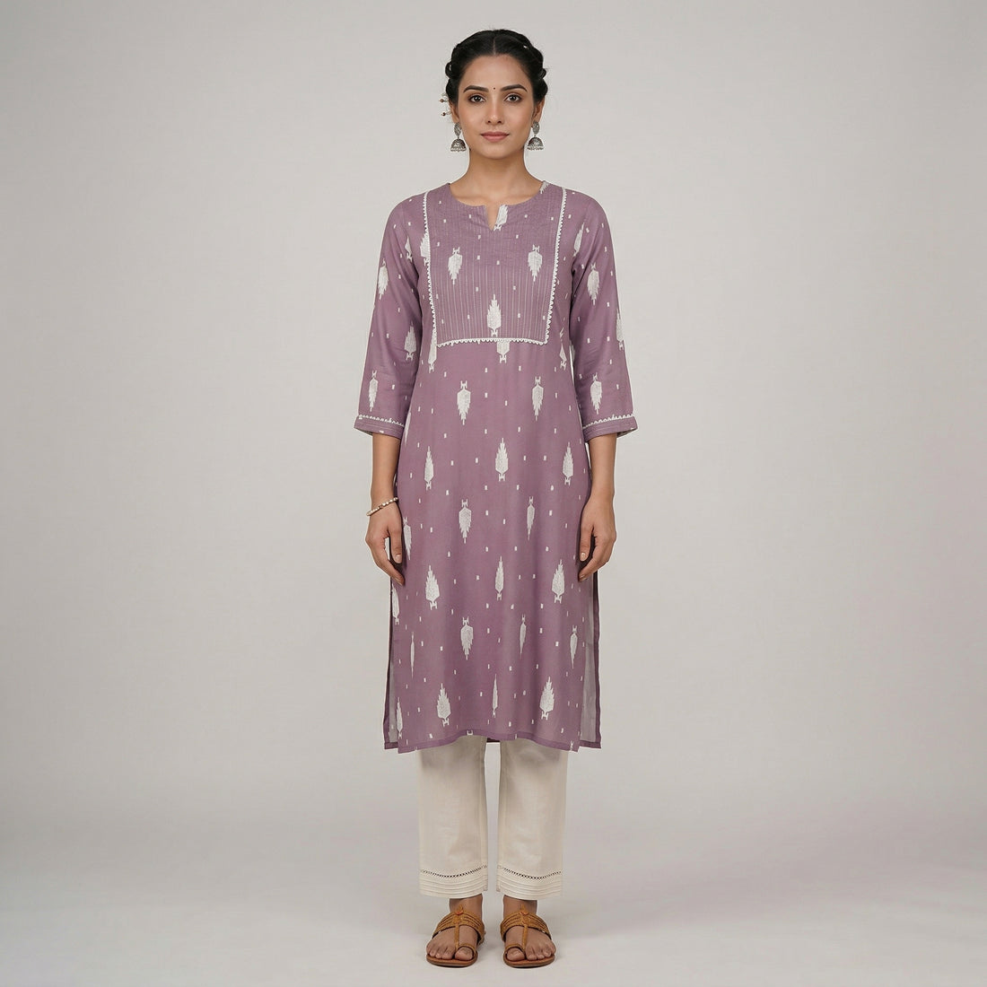 Printed Straight Long Kurta