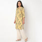 Half Placket Rayon Long Kurta