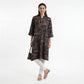 Half Placket Printed Long Kurta