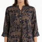 Half Placket Printed Long Kurta
