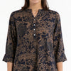 Half Placket Printed Long Kurta