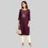 Embroidered Yoke Long Kurta