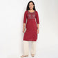 Embroidered Yoke Kurta
