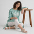 Rayon Printed Three-Fourth Sleeve Kurta