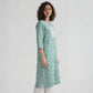 Rayon Printed Three-Fourth Sleeve Kurta