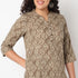 Half Placket Printed Kurta