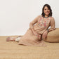 V-Neck Embroidered Yoke Kurta
