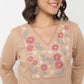 V-Neck Embroidered Yoke Kurta
