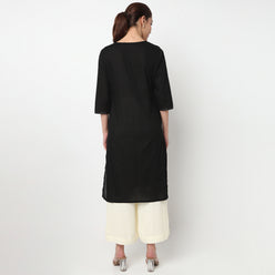 Embroidered Yoke Kurta