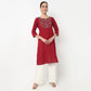 Embroidered Yoke Long Kurta