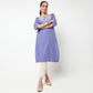 Embroidered Yoke Long Kurta