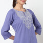 Embroidered Yoke Long Kurta