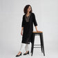 Cotton Solid Three-Fourth Sleeve Kurta
