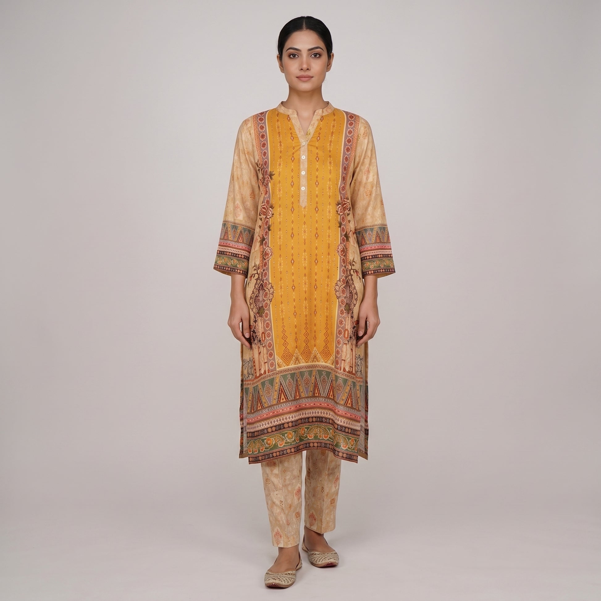 Placement Printed Kurta