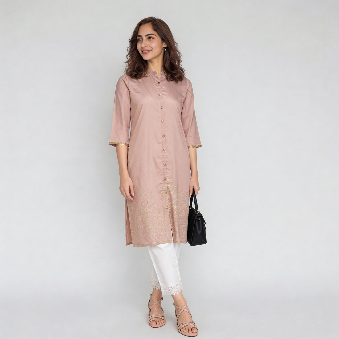 Full Placket Long Kurta