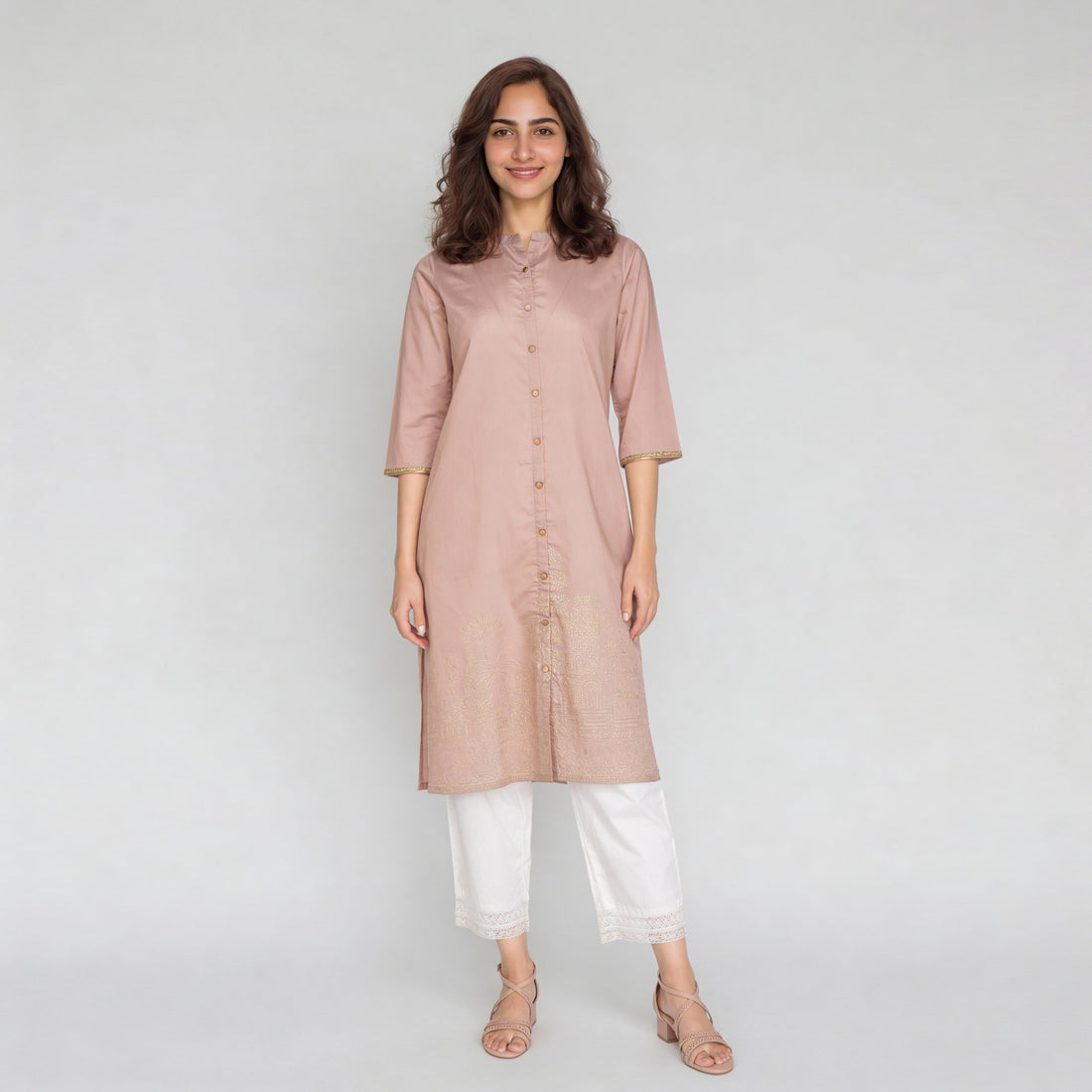 Full Placket Long Kurta