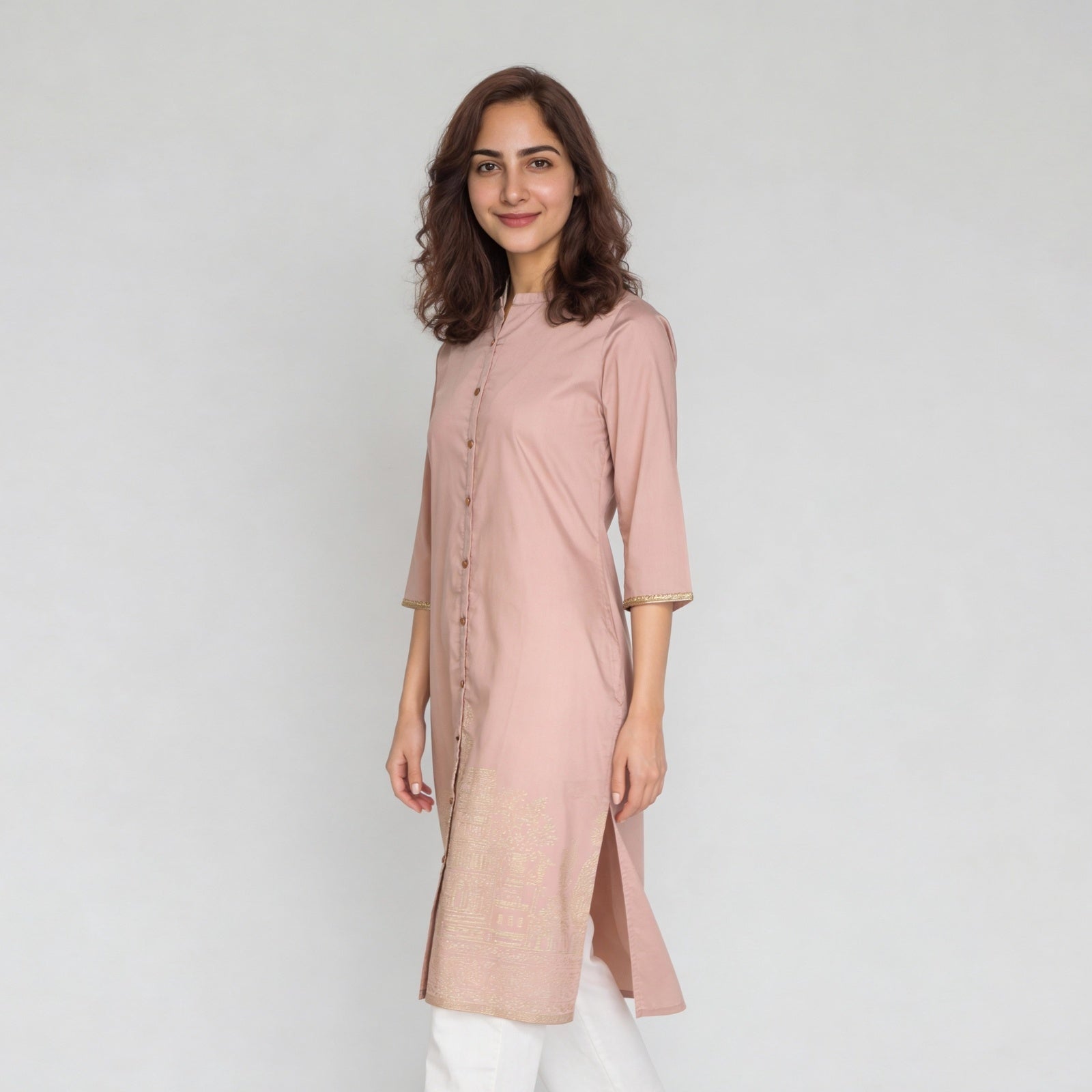 Full Placket Long Kurta