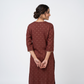 Viscose Polyester Printed Three-Fourth Sleeve Kurta