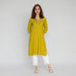 Viscose Polyester Printed Three-Fourth Sleeve Kurta