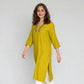 Viscose Polyester Printed Three-Fourth Sleeve Kurta