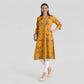 V-Neck Printed Long Kurta