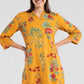 V-Neck Printed Long Kurta